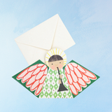greeting card - green angel