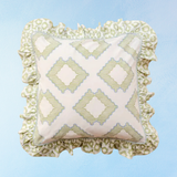 pillow - green diamond