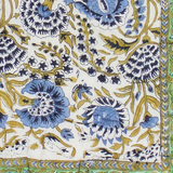 reversible quilt - green marigold