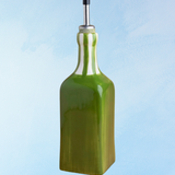 ceramic - green painted oil dispenser