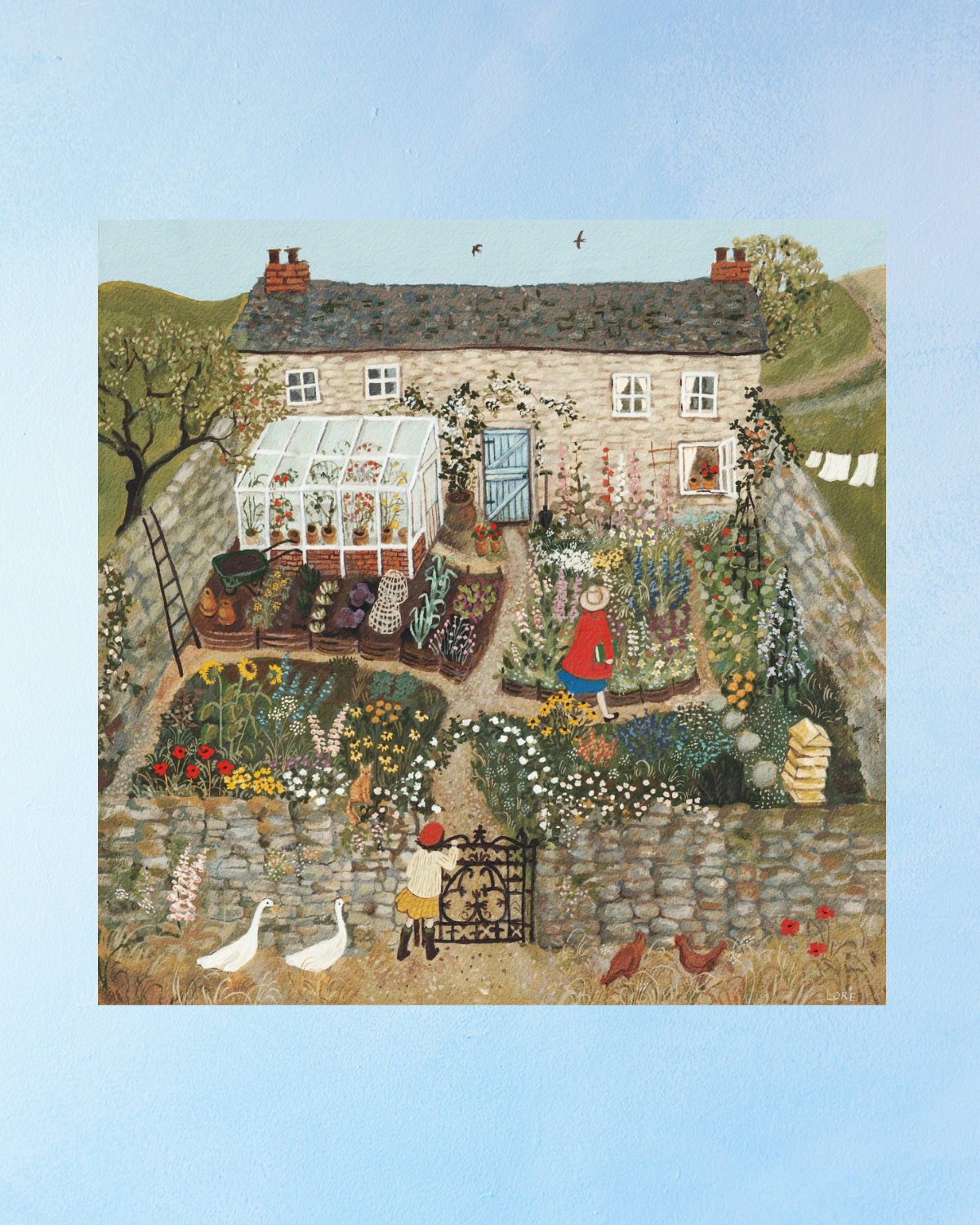 greeting card - the walled garden