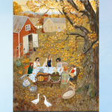 greeting card - the quilting bee