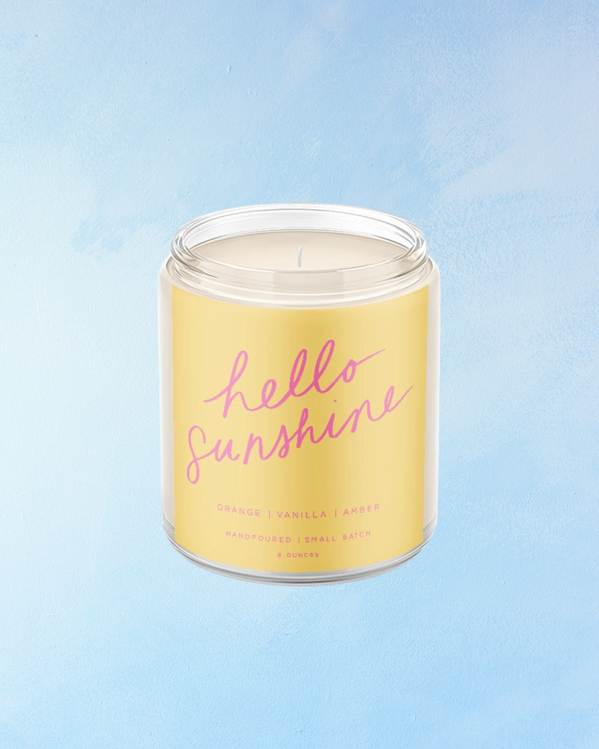 candle - votive: hello sunshine