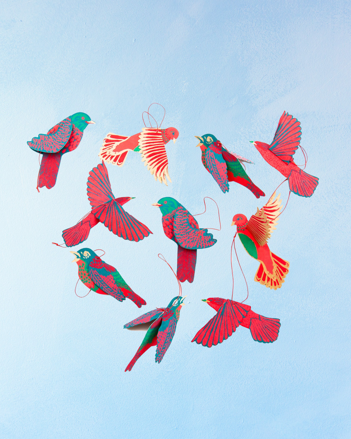 ornaments - bird paper