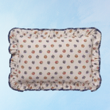 pillow - vanilla forget-me-not frill