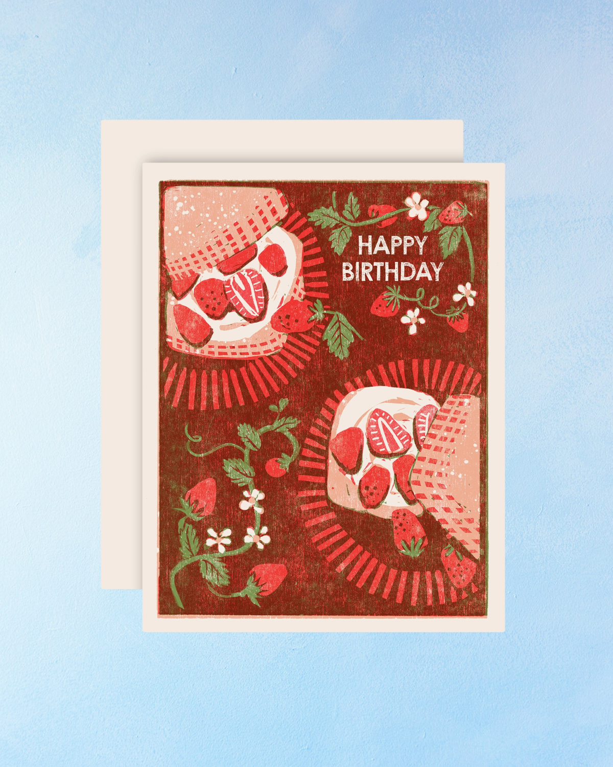 greeting card - strawberry shortcake birthday