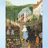 greeting card - lady of the garden