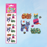 sticker sheet - groovy cats
