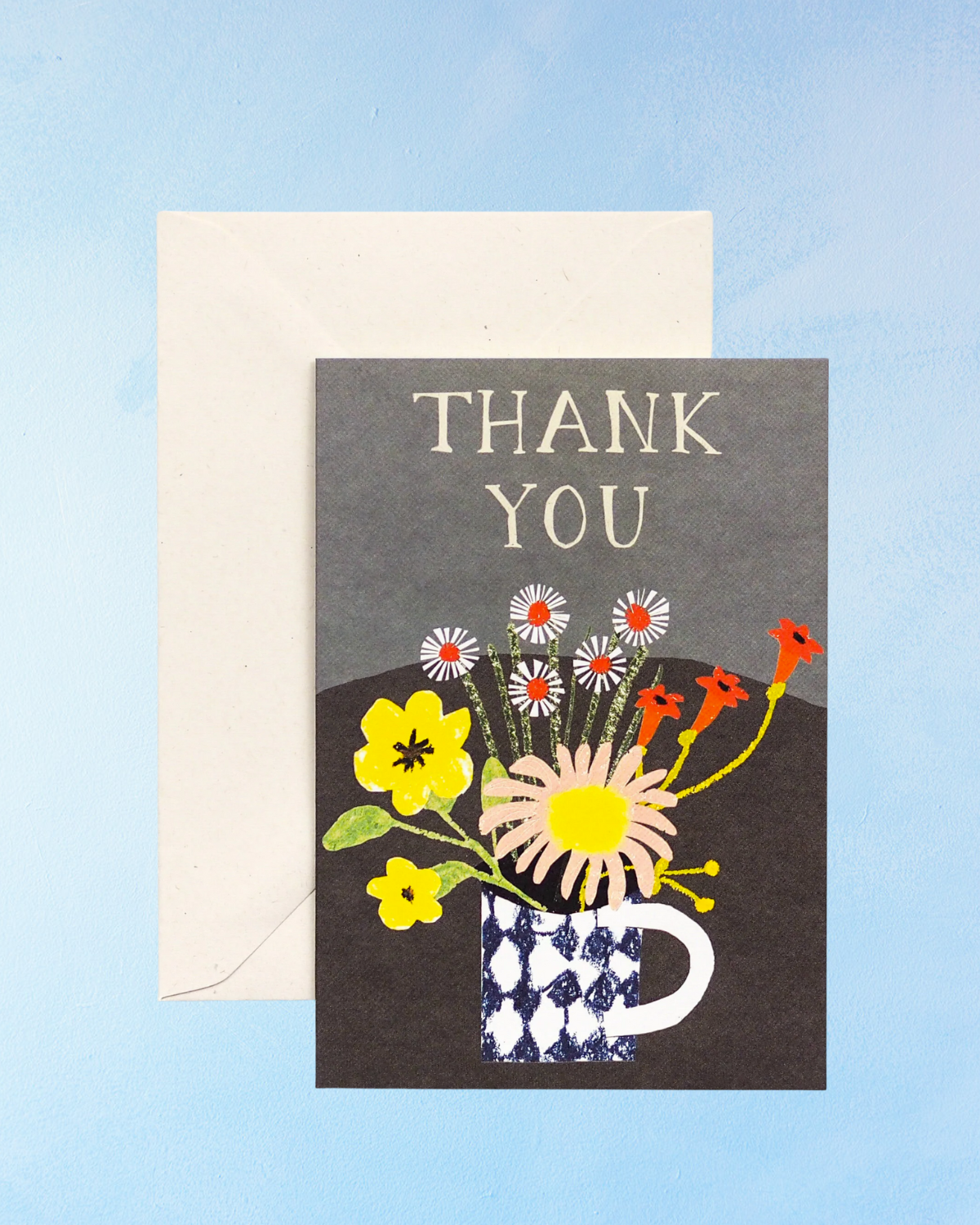 greeting card - floral thank you