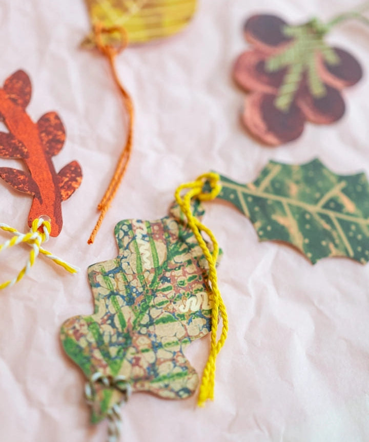 gift tags - leaves