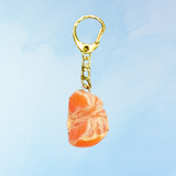 keychain - uncanny half peeled mandarin