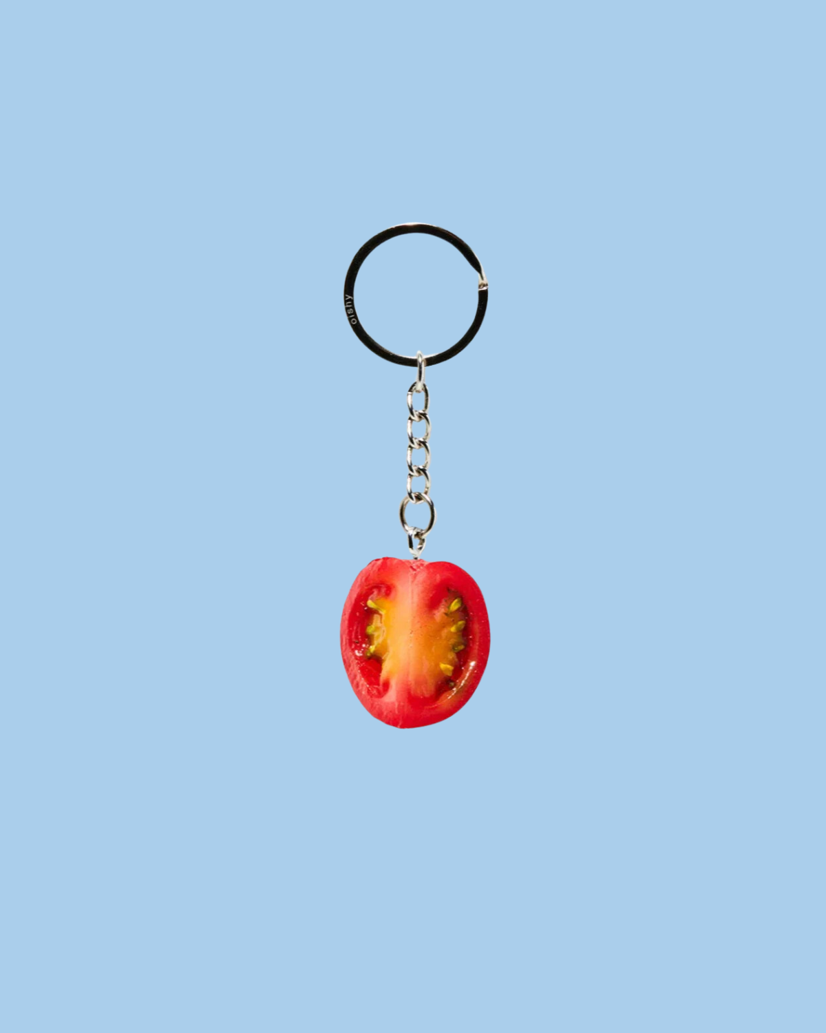 keychain - quarter cherry tomato