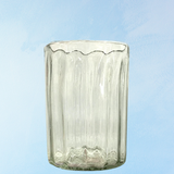 glassware - hand-blown fluted tumbler
