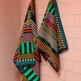 Serviette de toilette – rayures multicolores