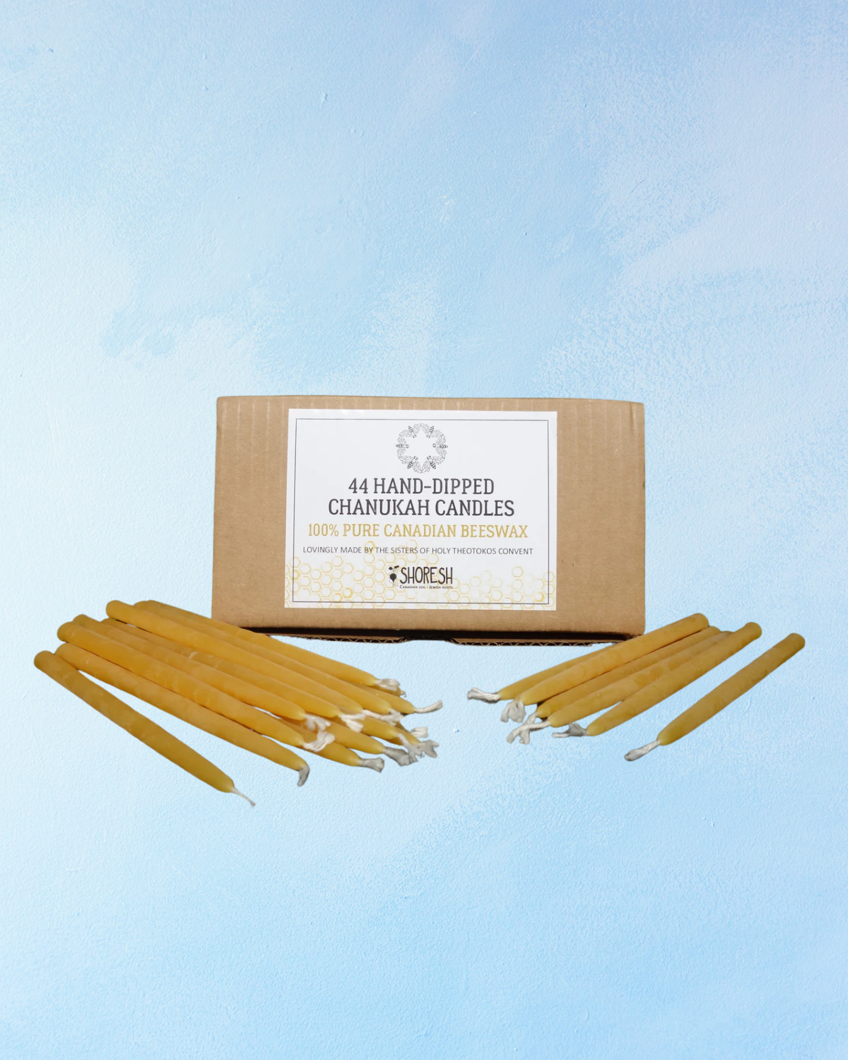 natural beeswax chanukah candles