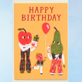 greeting card - birthday fruits