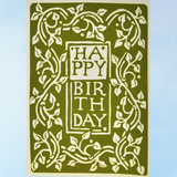 greeting card - happy birthday vines