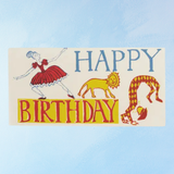 greeting card - happy birthday circus (long)
