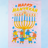tea towel - happy hanukkah
