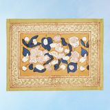 placemats - forest harvest - mustard and blue