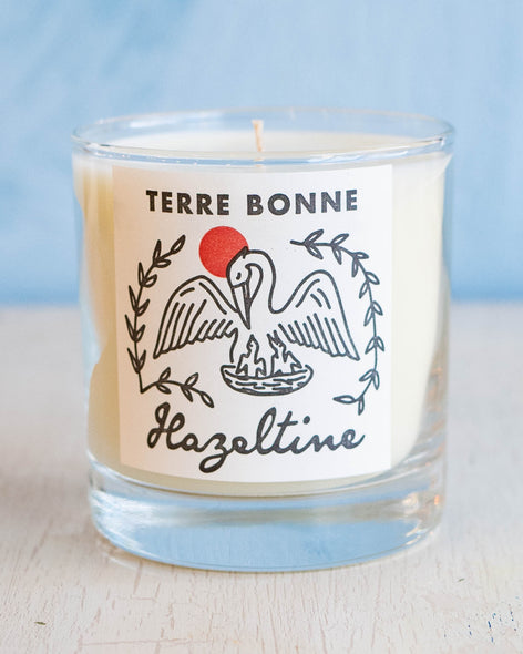 hazeltine candle in scent terre bonne