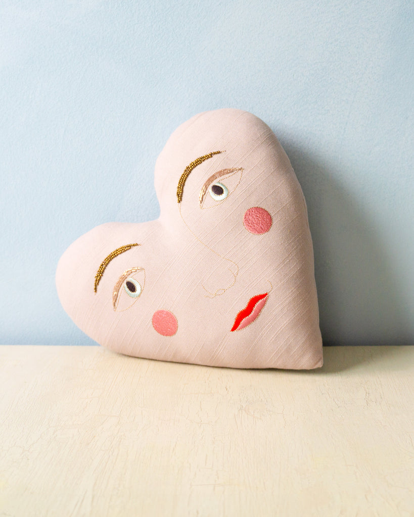 handsome heart pillow