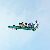 sticker - alligator party