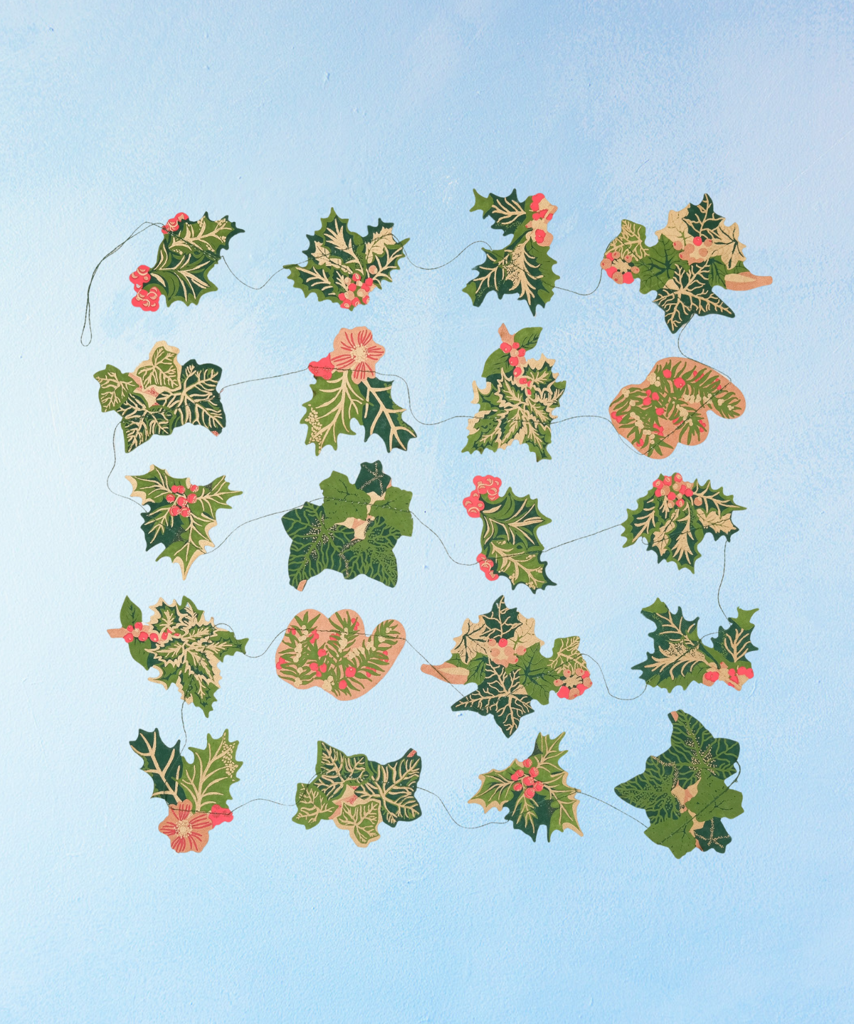 garland - holly and ivy