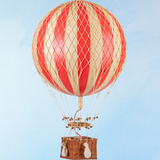 Décoration montgolfière - grande - rouge