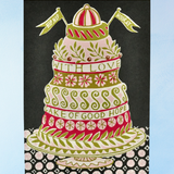 greeting card - very big cake of good hope