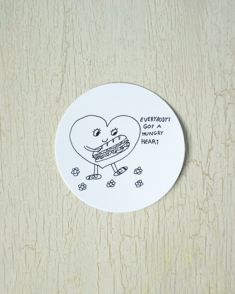 sticker - everybody's got a hungry heart