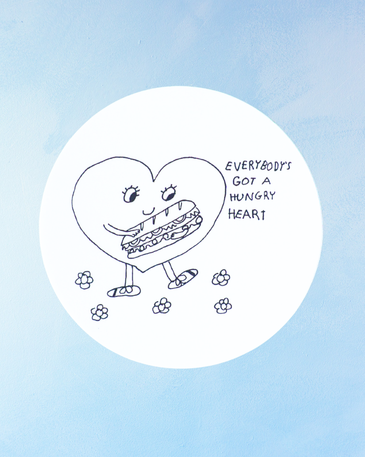 sticker - everybody's got a hungry heart