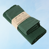 placemat and napkin set - hunter green