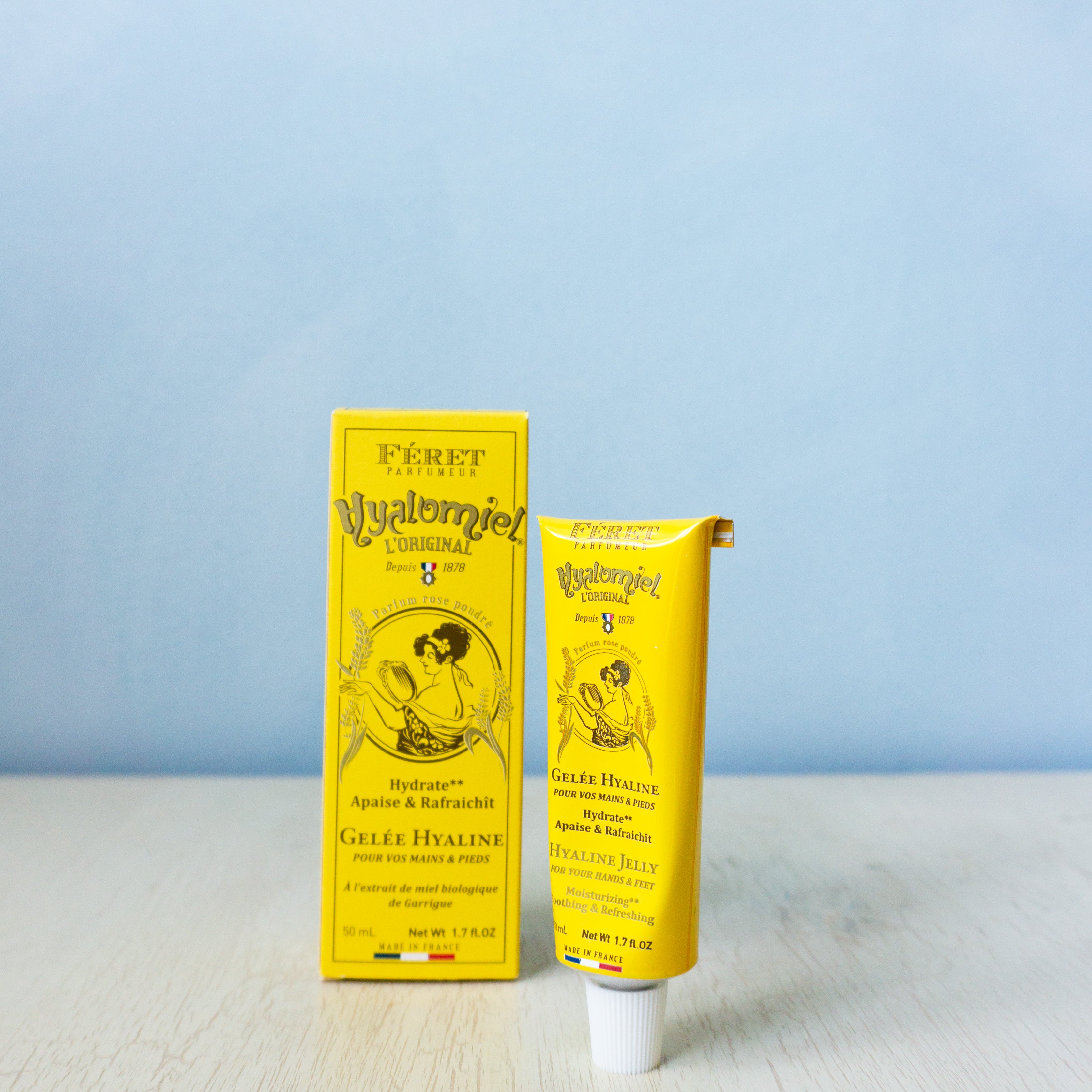 Hyalomiel jelly tube and box