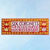 party hats - extravagant paper coronets (set of six)