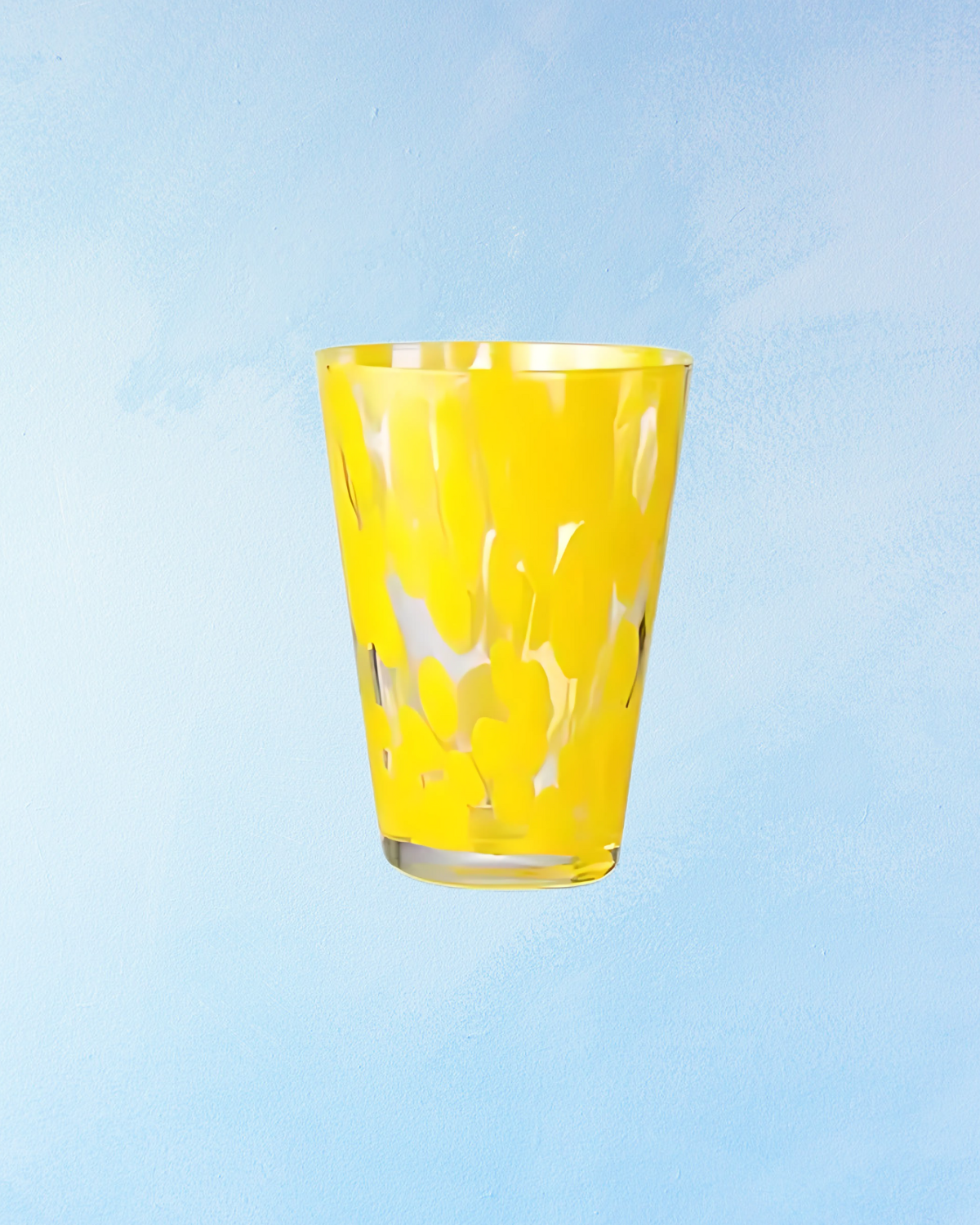 glassware - tumbler: dandelion spotted glass