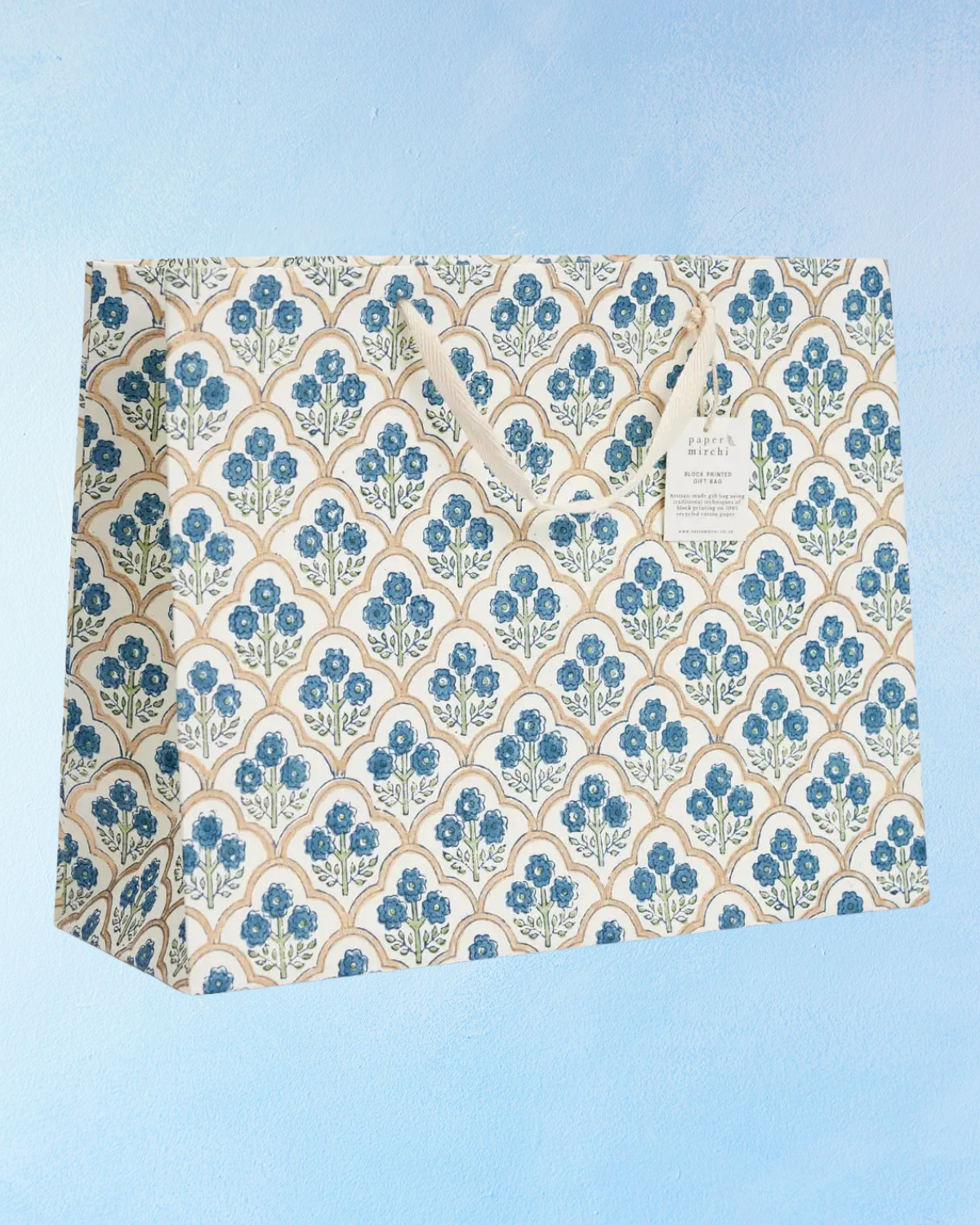 large gift bag - indigo (multiple styles)