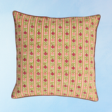 pillow - vintage floral stripe