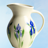 stoneware - field of iris pitcher