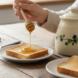 stoneware - blueberry honey pot