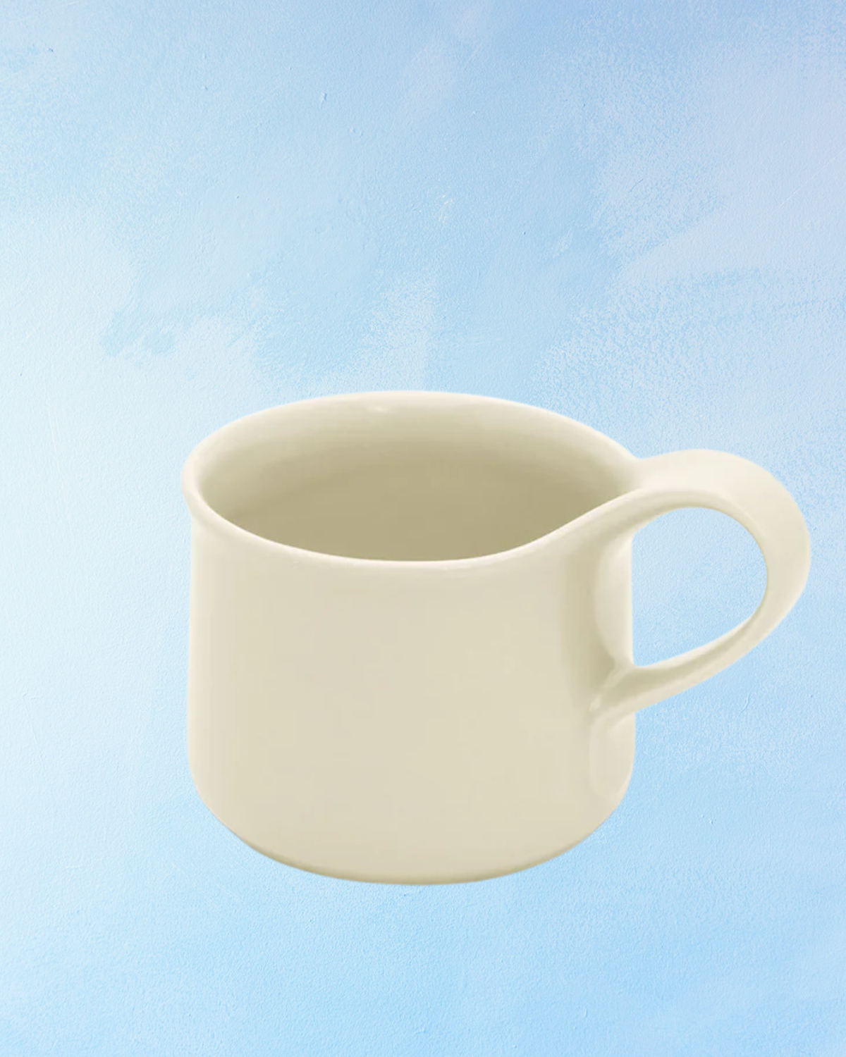 ceramic - cafe mug ivory