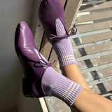 chaussettes - copine - color block rose/vert