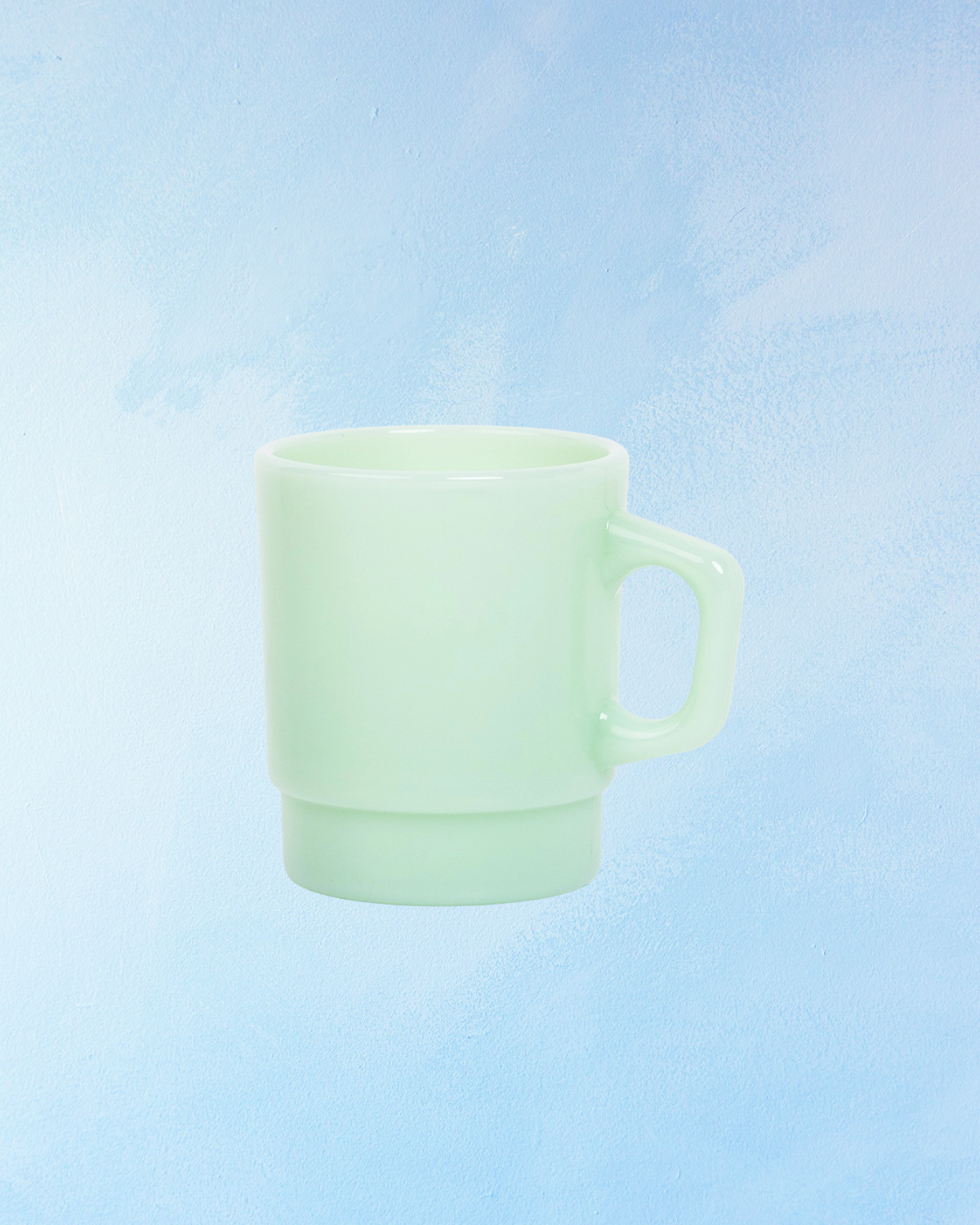 jadeite - milk glass mug