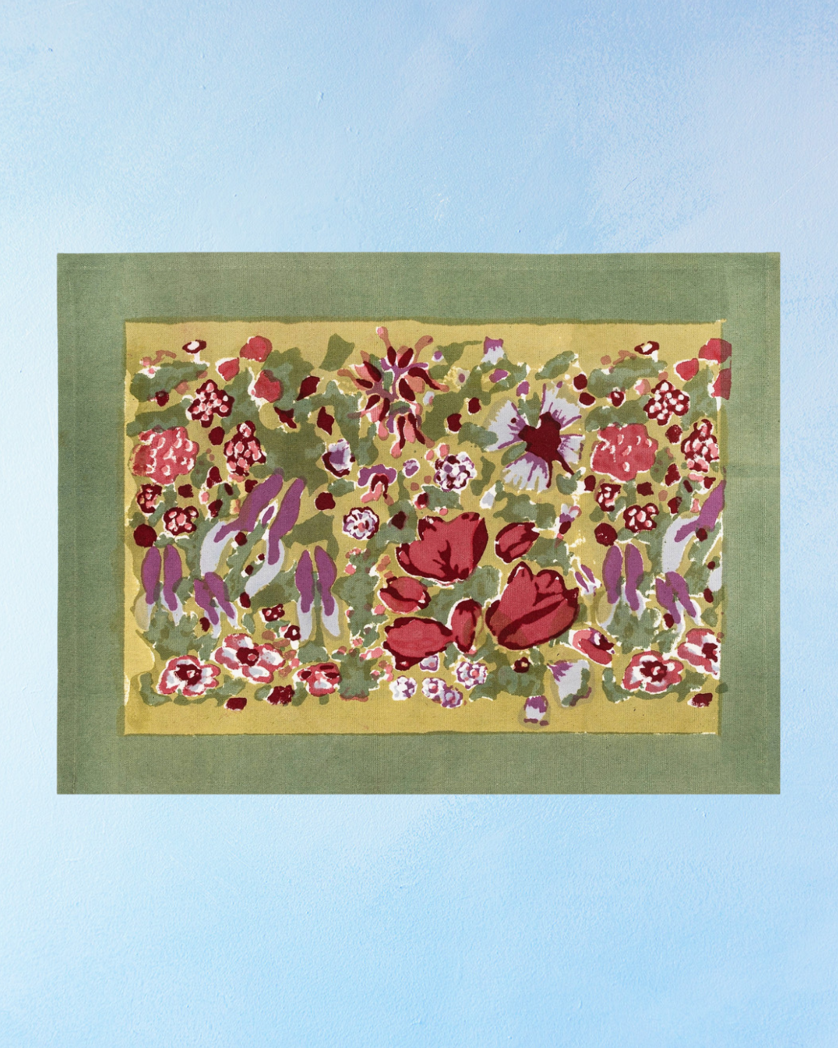 placemats - jardin red and green (set of two)