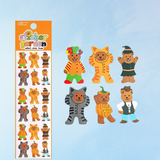 sticker sheet - halloween bears