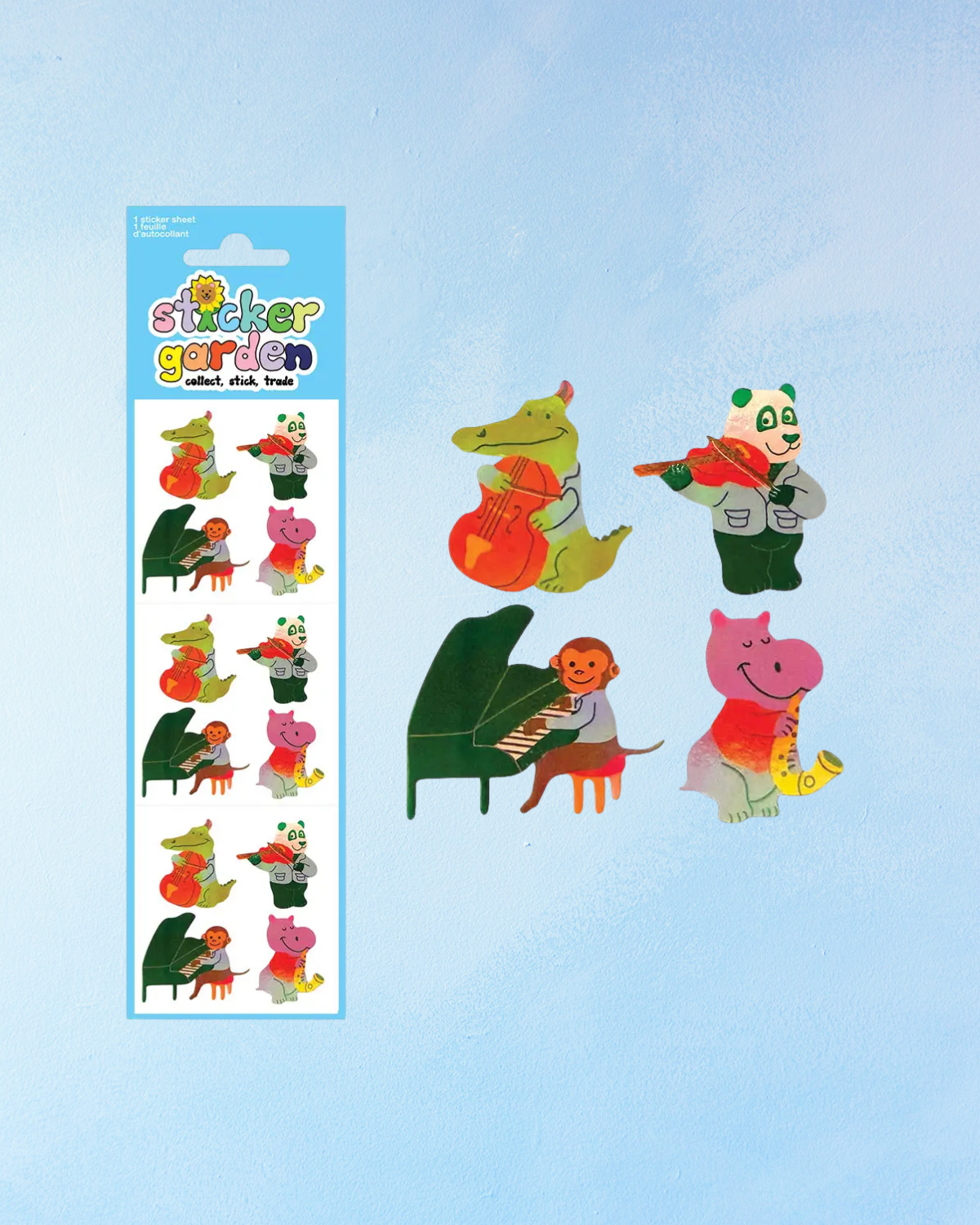 sticker sheet - jazz animals
