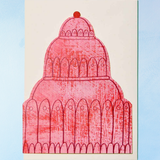greeting card - pink jello