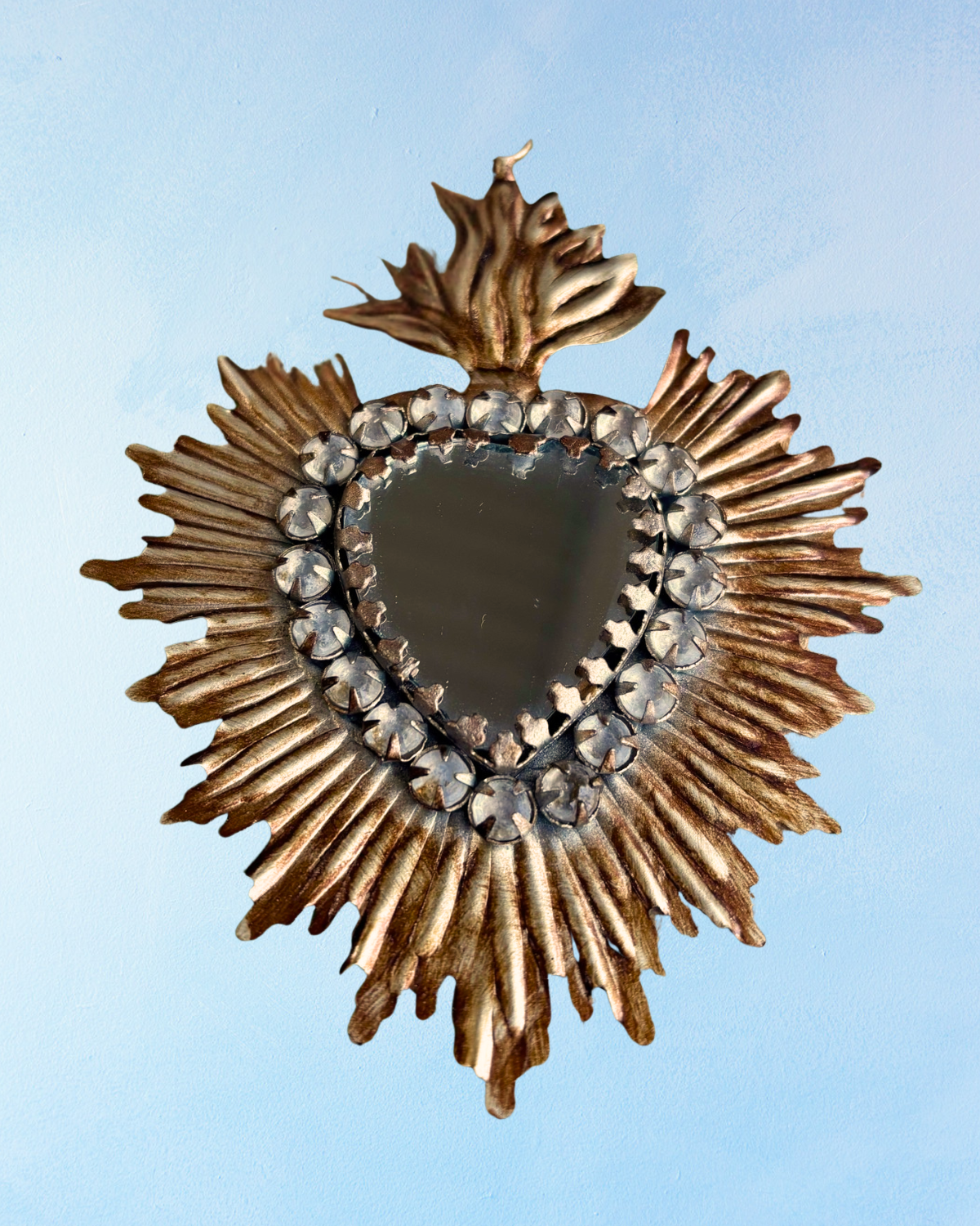 mirror - jewelled sacred heart