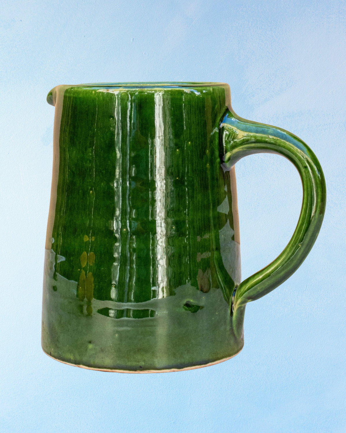 ceramic jug - tazekka green