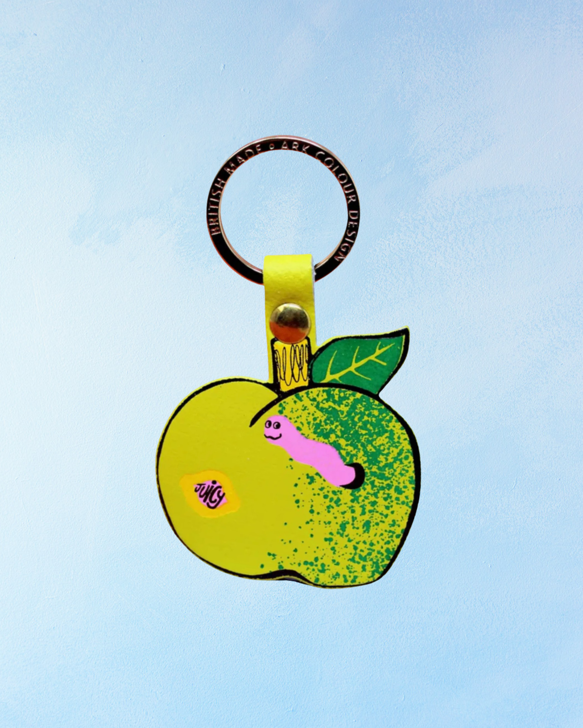 keychain - leather juicy apple